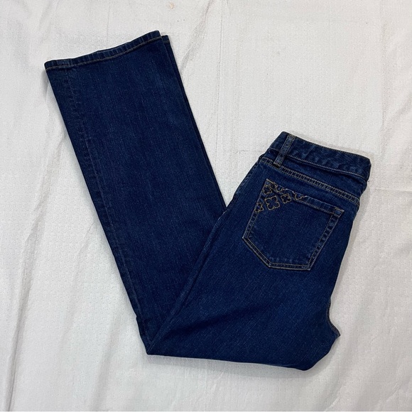 Liz Claiborne Dark Blue Flare Jeans size 6 - Picture 3 of 6